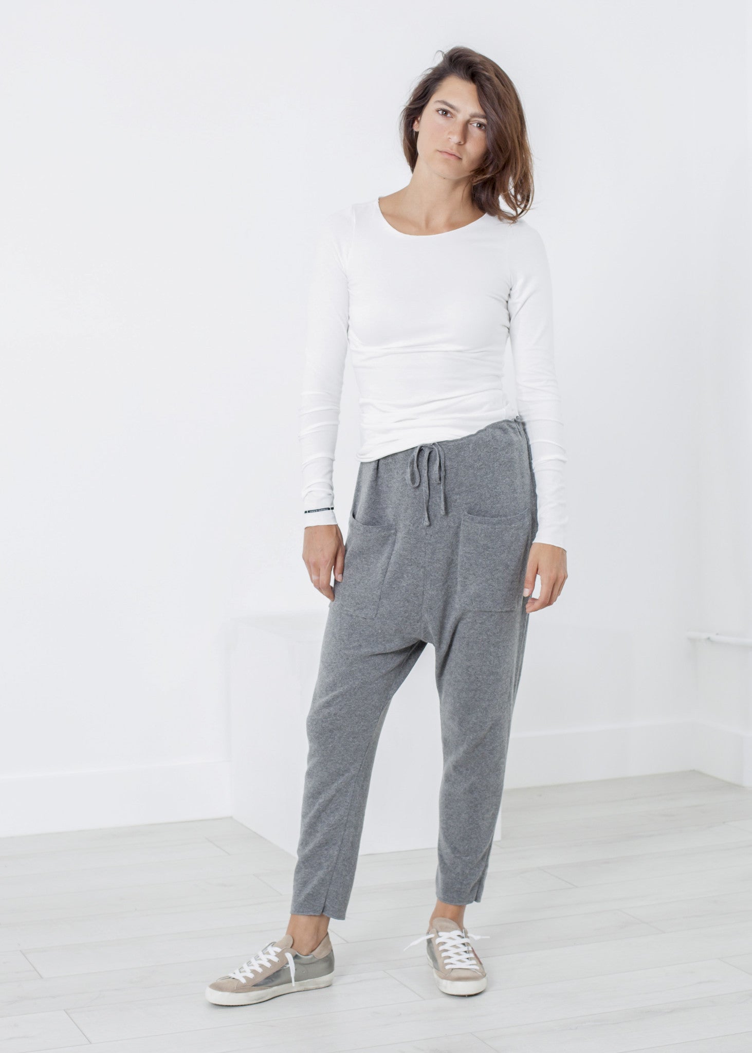 Stretch Tee in Milk skmeimaroc